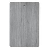 Ash Grey Bamboo Wood Grain Kijk uit Mini Klembord (Achterkant)