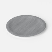 Ash Grey Bamboo Wood Grain Kijk uit Papieren Bordje (Gekanteld)