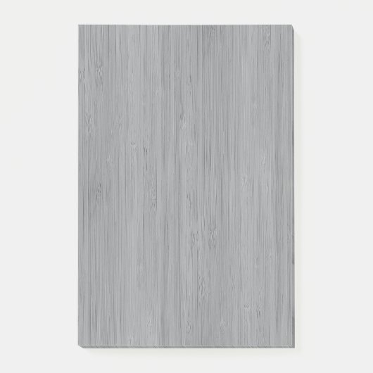 Ash Grey Bamboo Wood Grain Kijk uit Post-it® Notes (Voorkant)