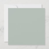 Ash Grey Bewaar de Datum Bruiloft Uitnodiging (Achterkant)
