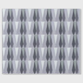 Ash Grey Chevron Stippen Art Print Cadeaupapier (Vlak)