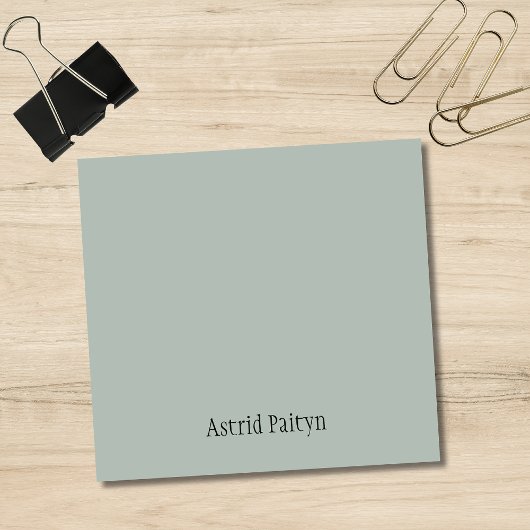 Ash Grey Professioneel Minimalistisch Zwart Script Post-it® Notes
