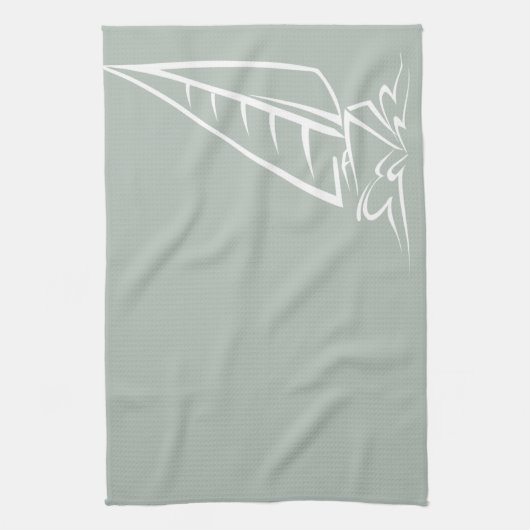 Ash Grey Zeilen Theedoek (Verticaal)