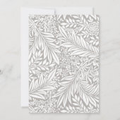 Ash Leaf Floral Bridal Shower Kaart (Achterkant)