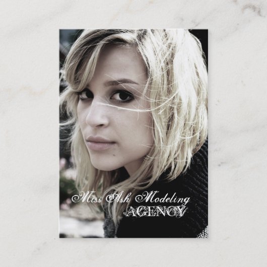 Ash Modeling, AGENCY Visitekaartje (Voorkant)
