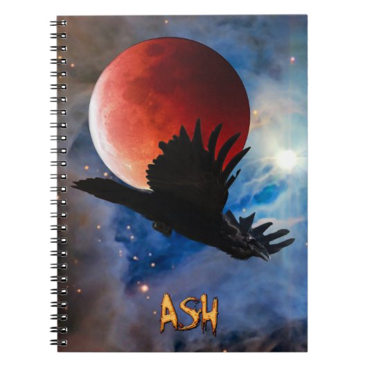 ASH Mystical Raven & Eclipsed Moon Notitieboek (Voorkant)