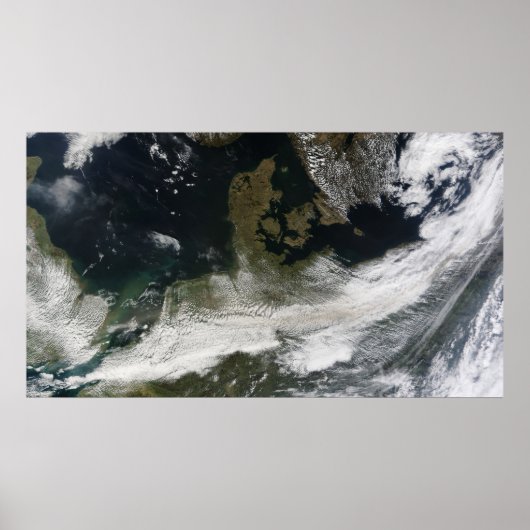 Ash plume uit de Eyjafjallajokull Volcano Poster (Voorkant)