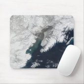 Ash plume uit Mount Redoubt, Alaska Muismat (Met muis)