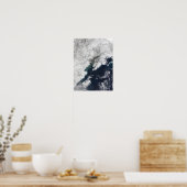 Ash plume uit Mount Redoubt, Alaska Poster (Keuken)