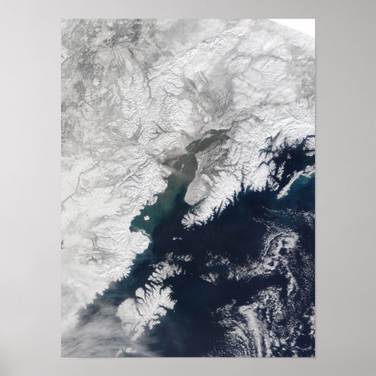 Ash plume uit Mount Redoubt, Alaska Poster (Voorkant)