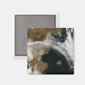 Ash plume van de uitbarsting van Chaiten vulcano, Magneet (Voorkant / Achterkant)