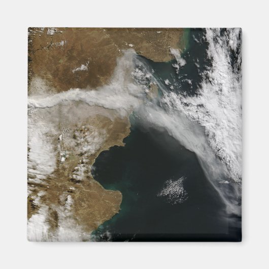 Ash plume van de uitbarsting van Chaiten vulcano, Magneet (Voorkant)