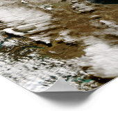 Ash plume van de uitbarsting van Chaiten vulcano,  Poster (Hoek)