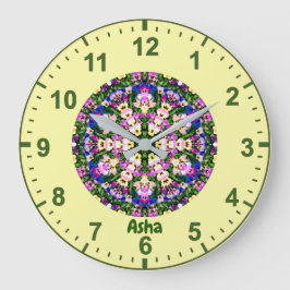 ASHA ~WOW! Meerkleurige miniatuurpantsergeel Grote Klok