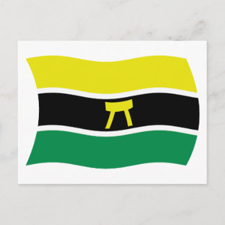 Ashanti-mensen Vlag Ansichtkaart Briefkaart