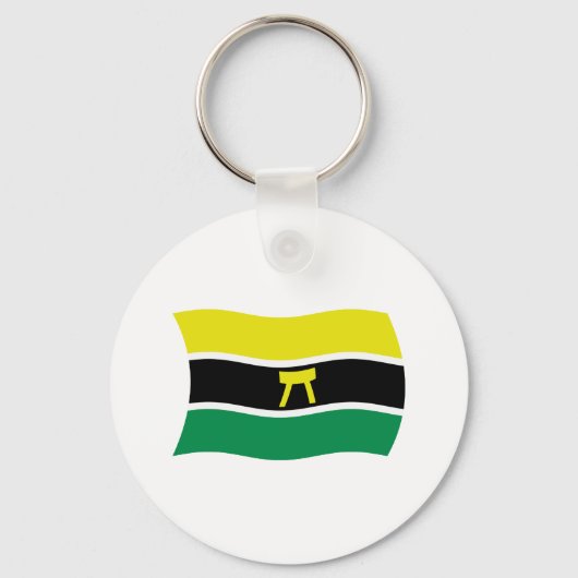 Ashanti People Flag Sleutelhanger (Voorkant)