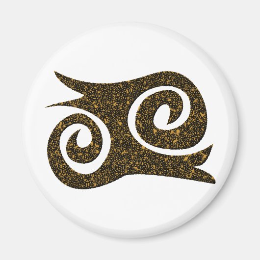 Ashanti Symbol Mut Adinkra Magneet (Voorkant)