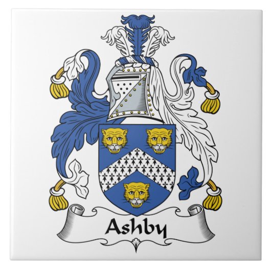 Ashby Family Crest Tegeltje (Voorkant)
