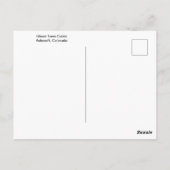 Ashcroft, Colorado Ghost Town Cabin Briefkaart (Achterkant)