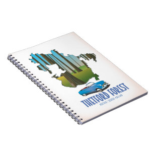 ashdown forest sussex kaart reisposter kaart notitieboek