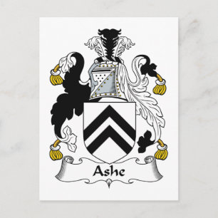Ashe Family Crest Briefkaart