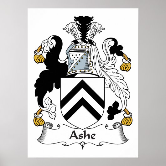 Ashe Family Crest Poster (Voorkant)
