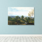 Asher Brown Durand Een Uitzicht van de vallei Canvas Afdruk (Insitu (Houten vloer))
