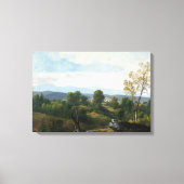 Asher Brown Durand Een Uitzicht van de vallei Canvas Afdruk (Voorkant)