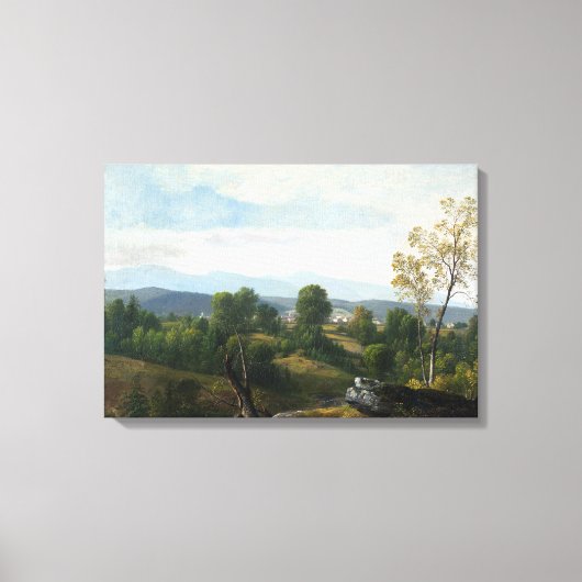 Asher Brown Durand Een Uitzicht van de vallei Canvas Afdruk (Voorkant)