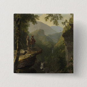 Asher Brown Durand - Kindred Spirits Vierkante Button 5,1 Cm