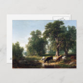 Asher Brown Durand Summer vanmiddag Briefkaart (Voorkant / Achterkant)