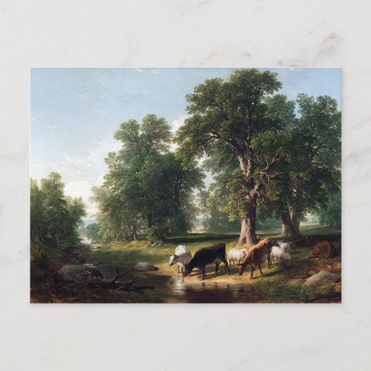 Asher Brown Durand Summer vanmiddag Briefkaart (Voorkant)