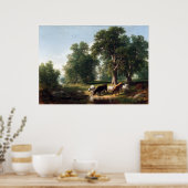 Asher Brown Durand Summer vanmiddag Poster (Keuken)