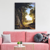 Asher Durand the Beeches Canvas Afdruk (Insitu (Woonkamer))