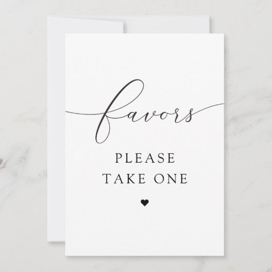 ASHER Elegant minimalistisch script Een positief t Kaart (Voorkant)