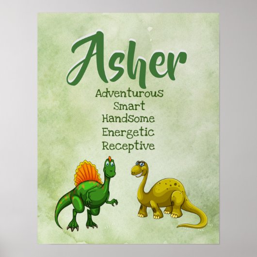 Asher Name Poster (Devant)