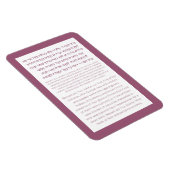 Asher Yatzar Hebrew Blessing Dusty Pink Poster Magneet (Rechterzijde)