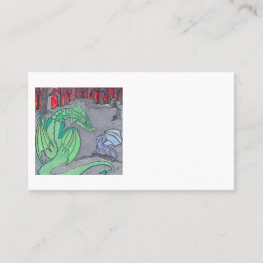 ASHES AND DRAGONS VISITEKAARTJE (Voorkant)