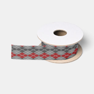 Ashes and Embers Argyle Ribbon Lint