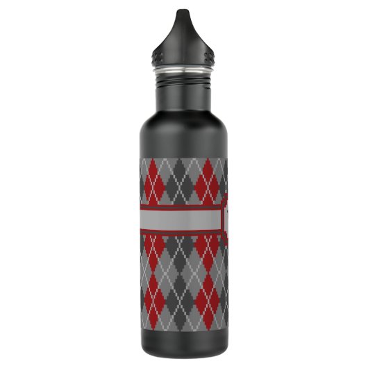 Ashes and Embers Argyle Water Bottle Waterfles (Links)