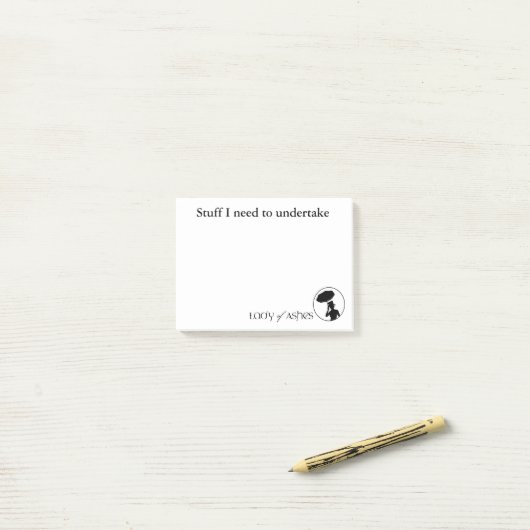 Ashes Post It Notes (Op bureau)