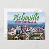 Asheville Beer City USA Briefkaart (Voorkant / Achterkant)