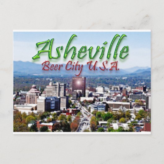 Asheville Beer City USA Briefkaart (Voorkant)