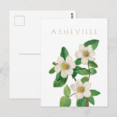  Asheville bloem midden eeuw Briefkaart (Voorkant / Achterkant)