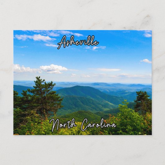 Asheville Caroline du Nord Carte postale Souvenir  (Devant)