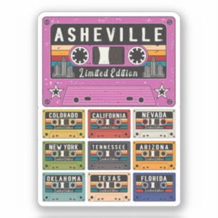 Asheville City reizen Sticker
