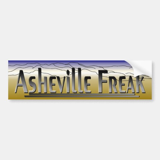 Asheville Freak BS.1 Bumpersticker (Voorkant)