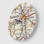 Asheville  Map Grote Klok (Hoek)