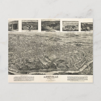 Asheville, NC 1912 Briefkaart
