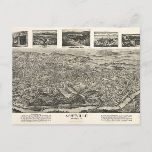 Asheville, NC 1912 Carte postale (Devant)